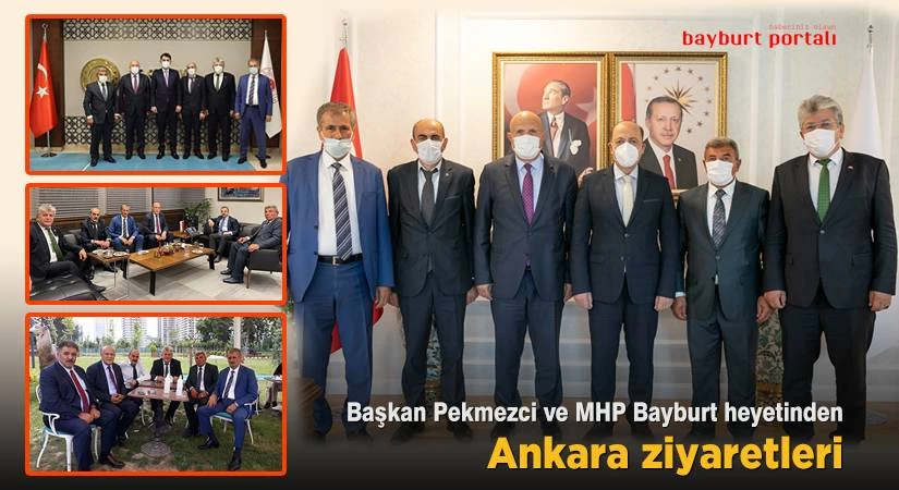 Başkan Pekmezci ve MHP Bayburt heyetinden Ankara ziyaretleri