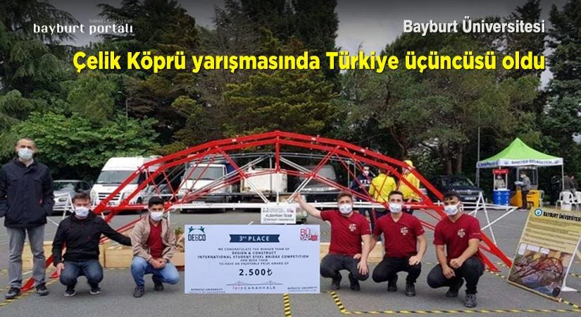 Bayburt Üniversitesi, Çelik Köprü yarışmasında Türkiye üçüncüsü oldu