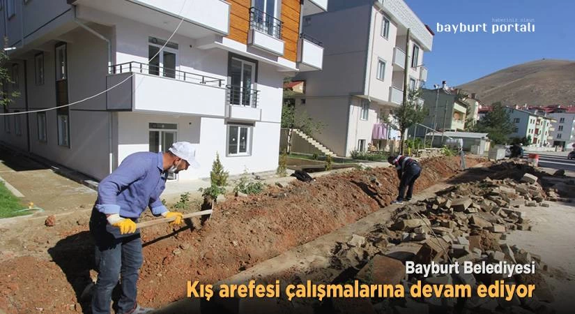 Bayburt Belediyesi’nden kış arefesi çalışmaları