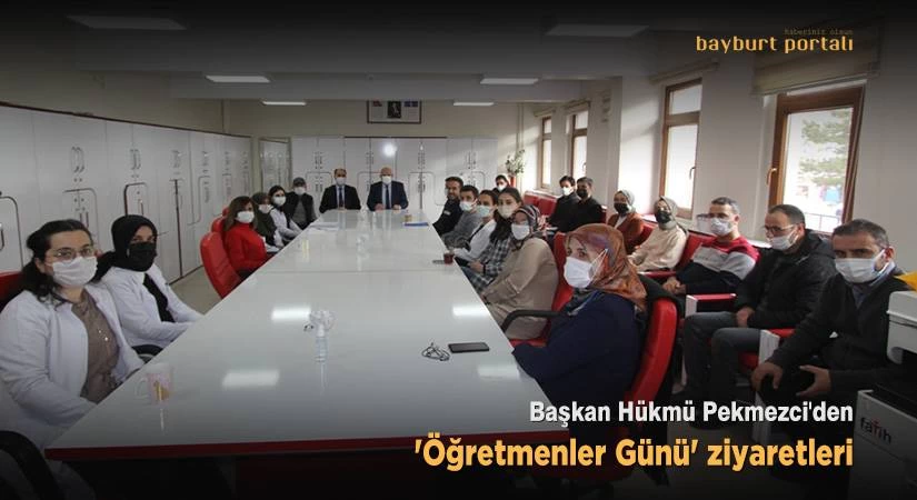 Başkan Hükmü Pekmezci’den ‘Öğretmenler Günü’ ziyaretleri
