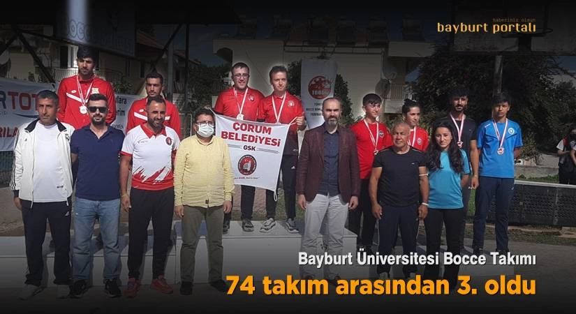 Bayburt Üniversitesi Bocce Takımı 3. oldu