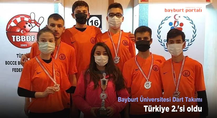 Bayburt Üniversitesi Dart Takımı, Türkiye 2.’si oldu