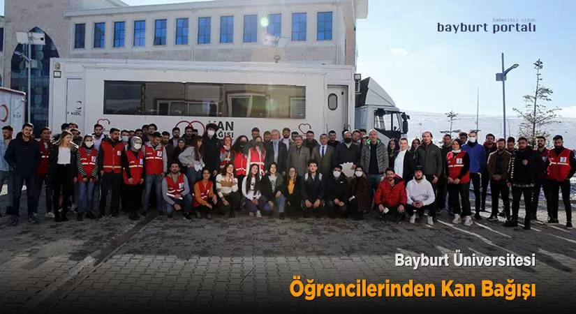 Bayburt Üniversitesi öğrencilerinden kan bağışı kampanyası