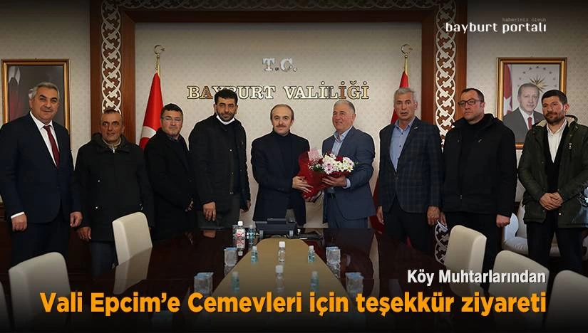 Köy Muhtarlarından Vali Epcim’e Cemevleri için teşekkür ziyareti