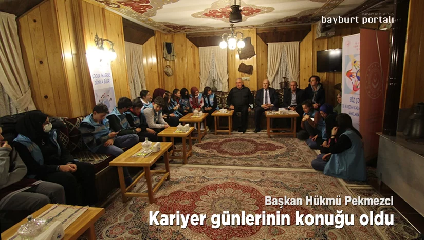 Başkan Hükmü Pekmezci, kariyer günlerinin konuğu oldu