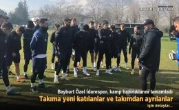 Bayburt Özel İdarespor’da işte gelen ve giden futbolcular