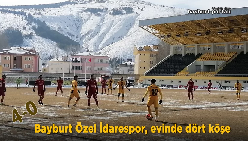 Bayburt Özel İdarespor, evinde dört köşe