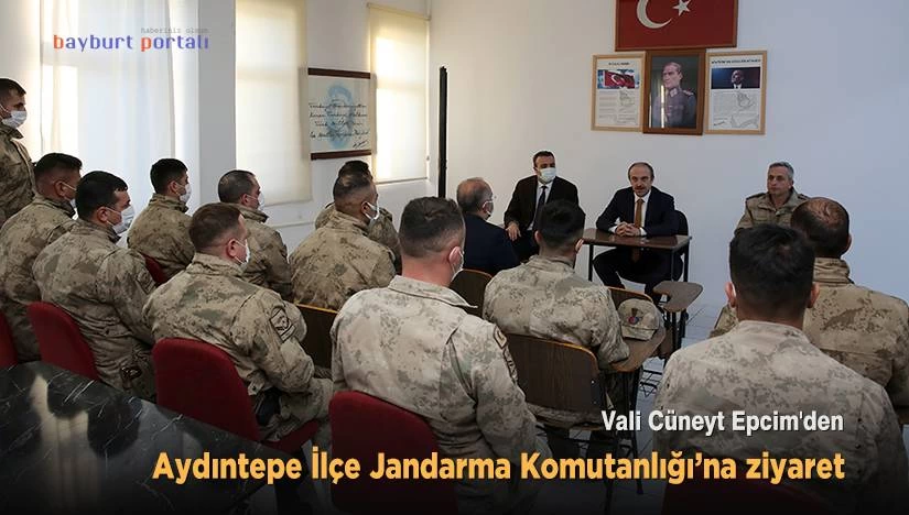 Vali Epcim’den Aydıntepe İlçe Jandarma Komutanlığı’na ziyaret