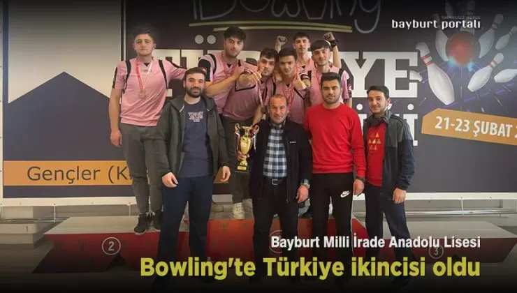 Bayburt Milli İrade Anadolu Lisesi, Bowling’te Türkiye ikincisi oldu