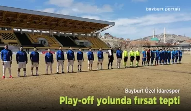 Bayburt Özel İdarespor, play-off yolunda fırsat tepti