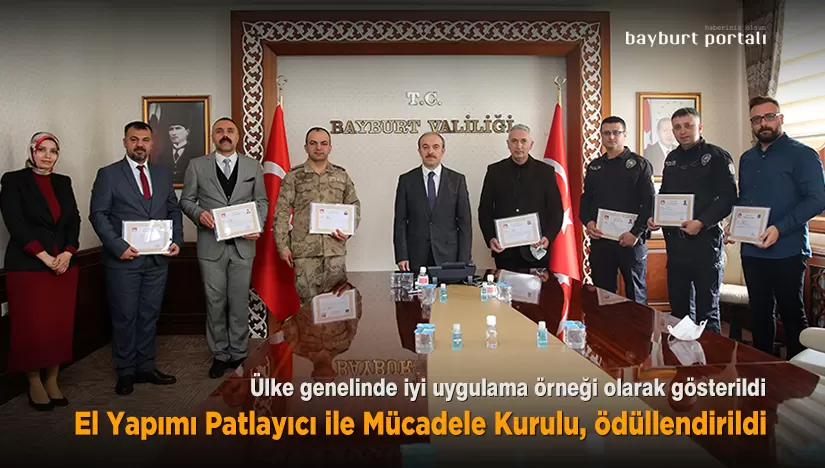 El Yapımı Patlayıcı ile Mücadele Kurulu ödüllendirildi