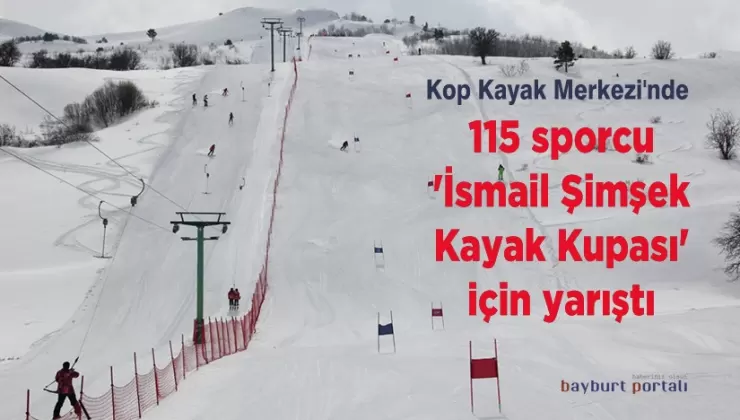 Kop Kayak Merkezi’nde 115 sporcu ‘İsmail Şimşek Kayak Kupası’ için yarıştı