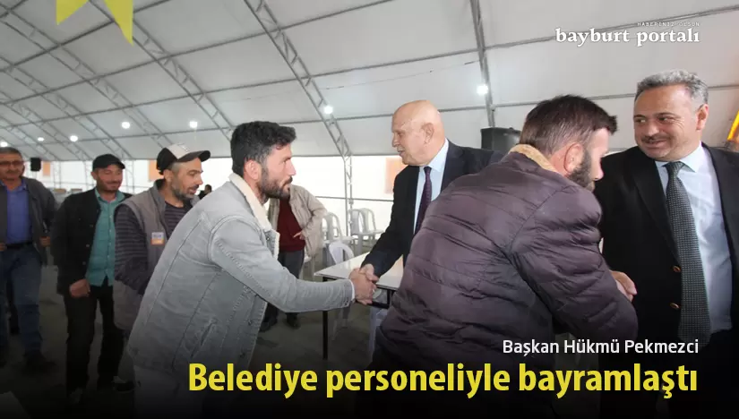 Bayburt Belediyesi’nde bayramlaşma