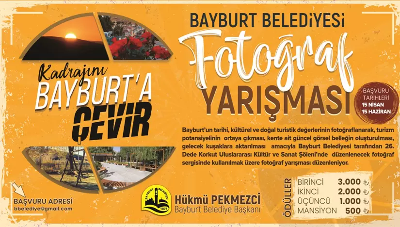 Bayburt Belediyesi ‘Kadrajını Bayburt’a Çevir’ fotoğraf yarışması düzenliyor