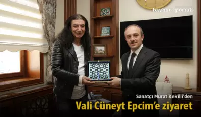 Sanatçı Murat Kekilli’den Vali Cüneyt Epcim’e ziyaret