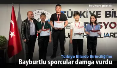 Türkiye Bilardo Birinciliği’ne Bayburtlu sporcular damga vurdu