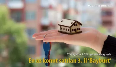 Türkiye’de Nisan ayında en az konut satılan 3. il ‘Bayburt’
