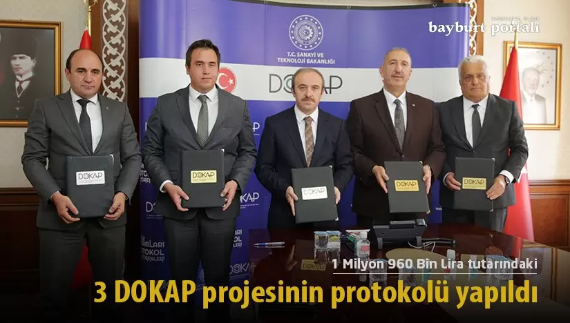 Bayburt’ta 1 Milyon 960 Bin Liralık DOKAP projeleri imzalandı