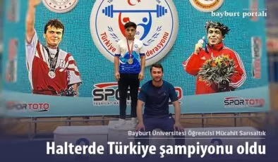 Mücahit Sarısaltık, halterde Türkiye şampiyonu oldu