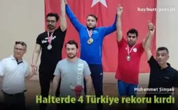 Muhammet Şimşek, halterde 4 Türkiye rekoru kırdı