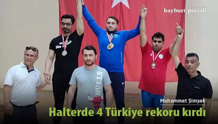 Muhammet Şimşek, halterde 4 Türkiye rekoru kırdı