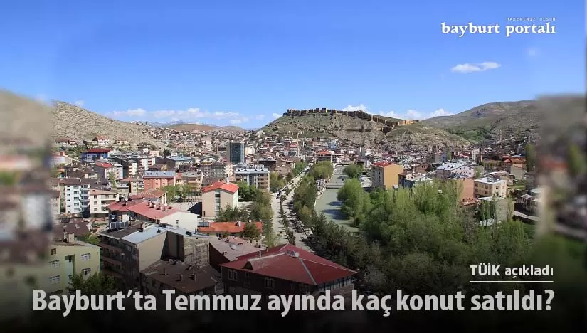 Bayburt’ta 2022 Temmuz ayında kaç konut satıldı?