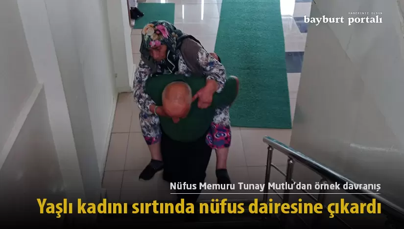 Demirözü’nde nüfus memurundan örnek davranış