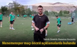 Ramazan Kurşunlu’dan Menemenspor maçı öncesi açıklama