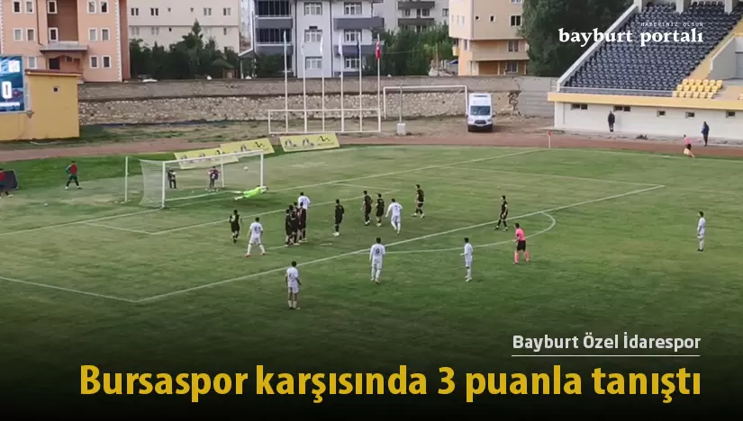 Bayburt Özel İdarespor, nihayet 3 puanla tanıştı