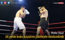 Önder Şipal, 26 yıllık boks hayatını jübileyle sonlandırdı