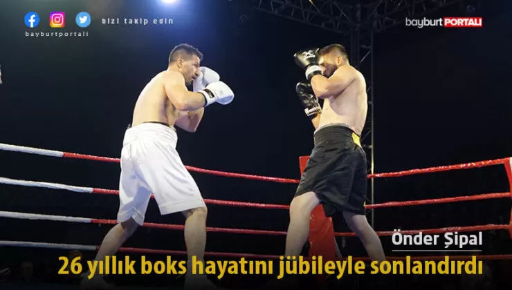 Önder Şipal, 26 yıllık boks hayatını jübileyle sonlandırdı