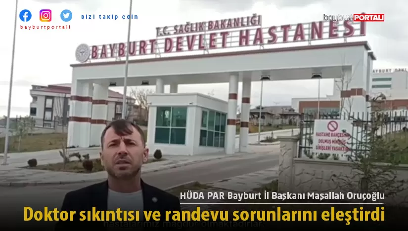 Oruçoğlu, doktor sıkıntısı ve randevu sorunlarını eleştirdi