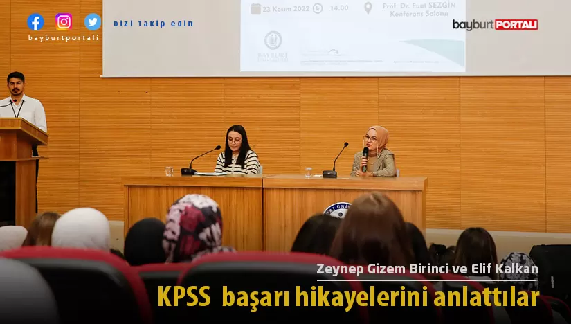Zeynep Gizem Birinci ve Elif Kalkan KPSS başarı hikayelerini anlattılar