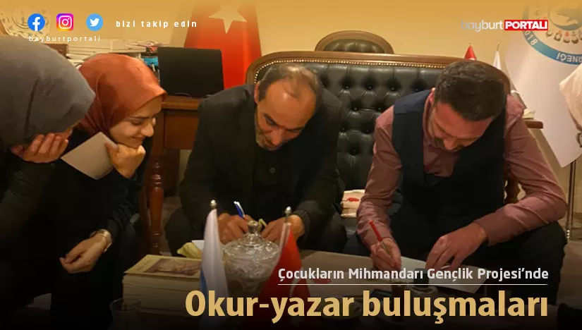 Çocukların Mihmandarı Gençlik Projesi’nde okur-yazar buluşmaları