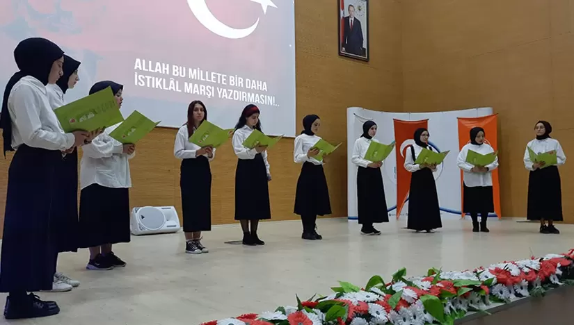 Bayburt’ta İstiklal Marşı’nın Kabulü’nün 102. yılı kutlandı