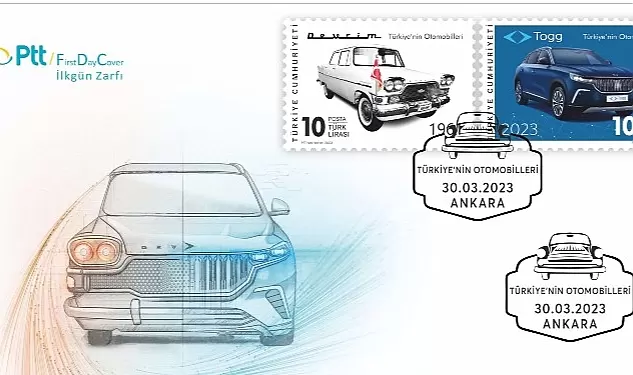 PTT’den ‘Türkiye’nin Otomobilleri’ anma pulu ve ilk gün zarfı tedavüle sunuldu