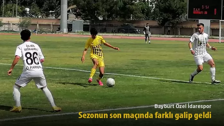 Bayburt Özel İdarespor, sezonun son maçında farklı galip