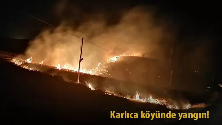Bayburt Karlıca köyünde yangın!