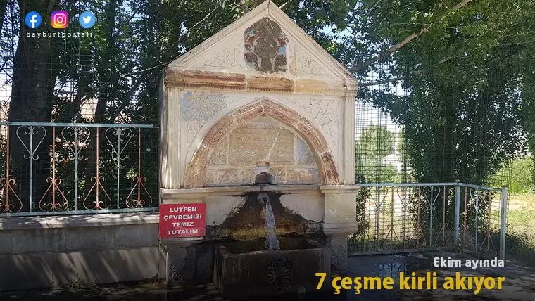 Bayburt’ta Ekim ayında bu 7 çeşmeye dikkat!