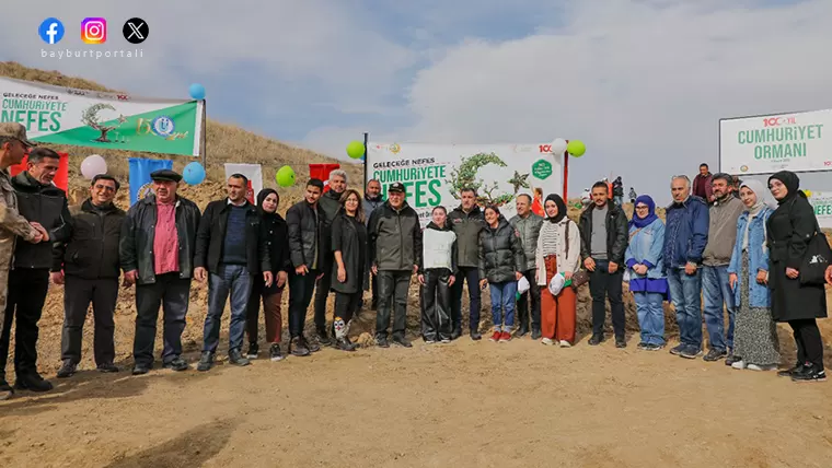 Bayburt Üniversitesi’nde Cumhuriyet’in 100. yılına ‘2023 fidan’