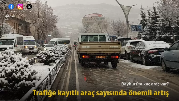 Bayburt’ta kaç araç var? işte Ocak 2024 istatistikleri