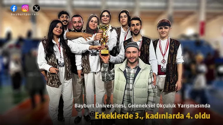 Bayburt Üniversitesi, Okçulukta erkeklerde 3., kadınlarda 4. oldu