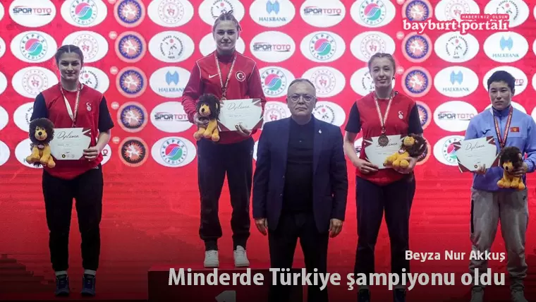 Beyza Nur Akkuş, minderde Türkiye şampiyonu oldu