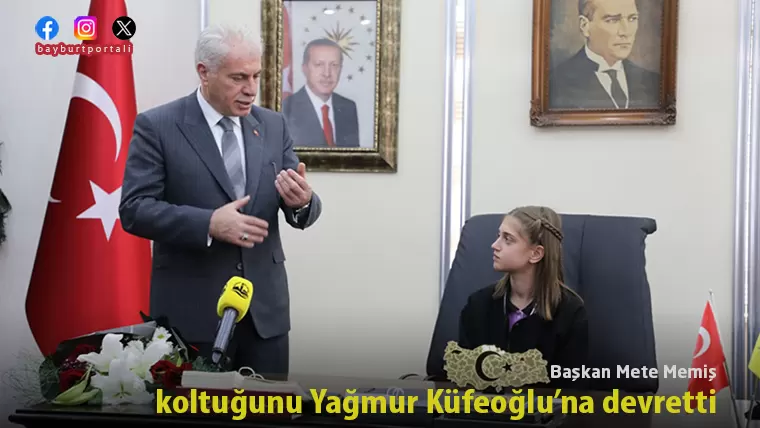 Başkan Mete Memiş, koltuğunu Yağmur Küfeoğlu’na devretti