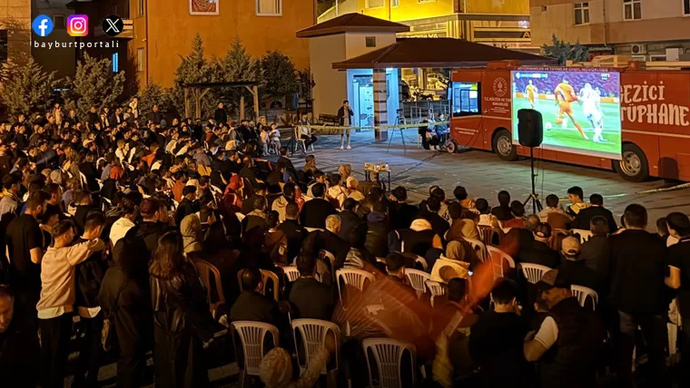 Bayburt’ta milli heyecan Saray Bahçesi’nde yaşandı