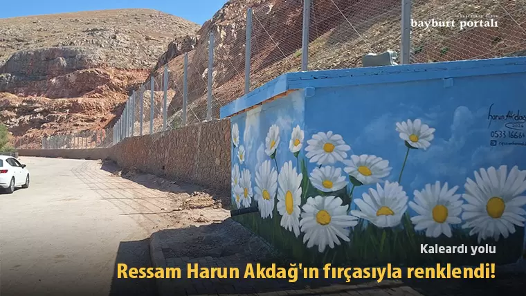 Kaleardı yolu, Harun Akdağ’ın fırçasıyla renklendi!