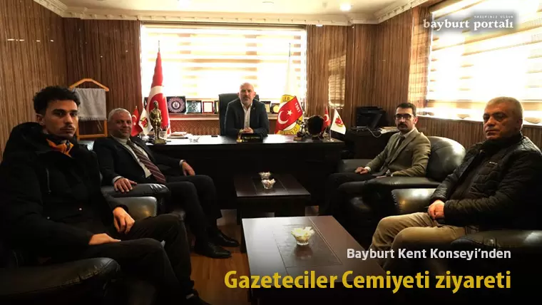 Bayburt Kent Konseyi’nden Gazeteciler Cemiyeti ziyareti