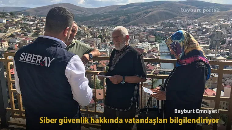 Bayburt Emniyeti, siber güvenlik hakkında vatandaşları bilgilendiriyor