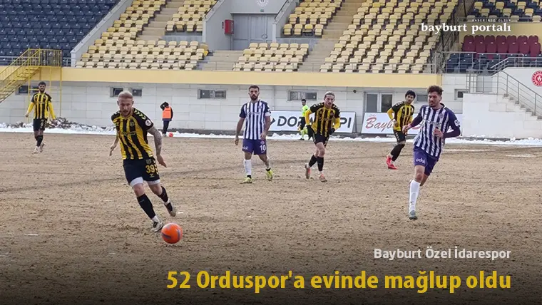 Bayburt Özel İdarespor, 52 Orduspor’a evinde mağlup oldu