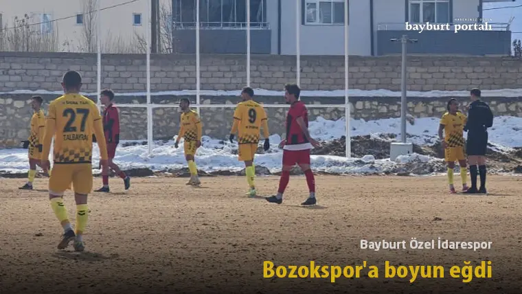 Bayburt Özel İdarespor, evinde Bozokspor’a boyun eğdi
